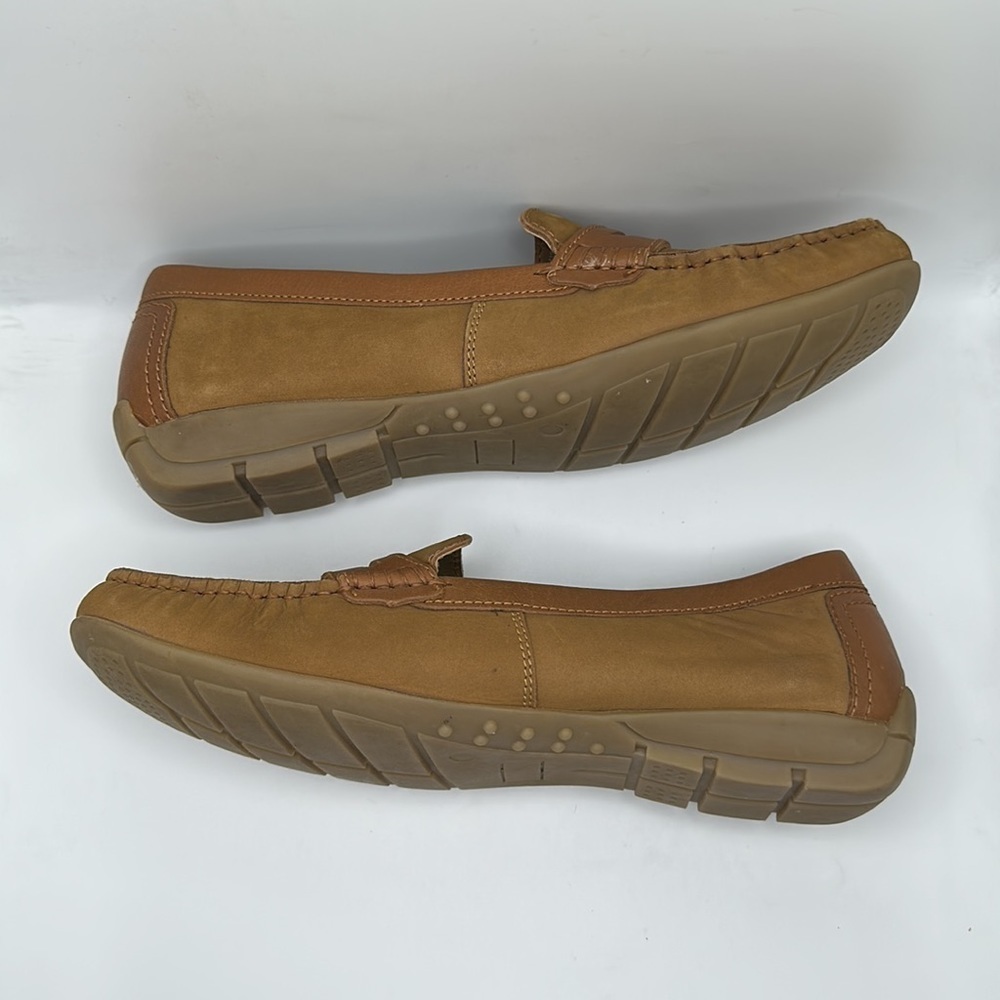 Hush Puppies Women’s Moyen Driver Loafer Suede Shoes Tan Sz 8.5M - Picture 8 of 11